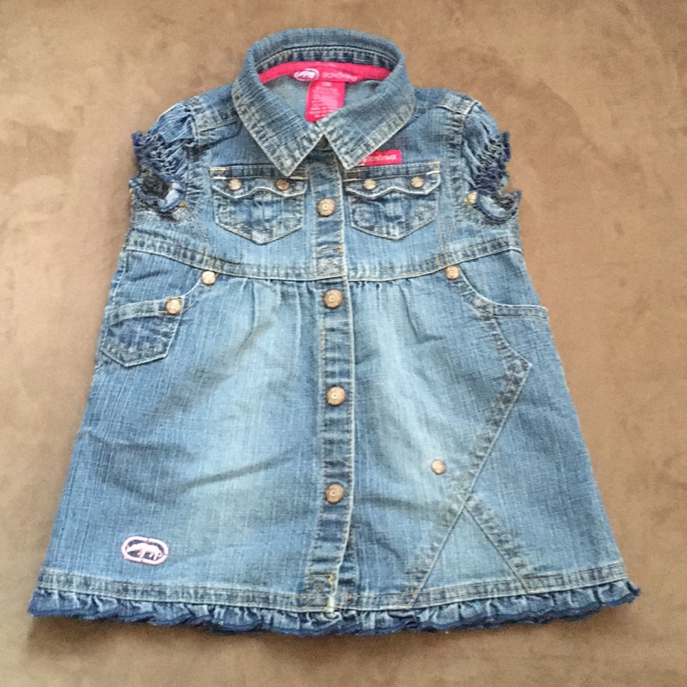 Baby Girls Ecko Red Jeans dress